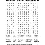 Printable World Cup Word Search | K12 | World Cup Games, World Cup   Groundhog Day Crossword Puzzles Printable