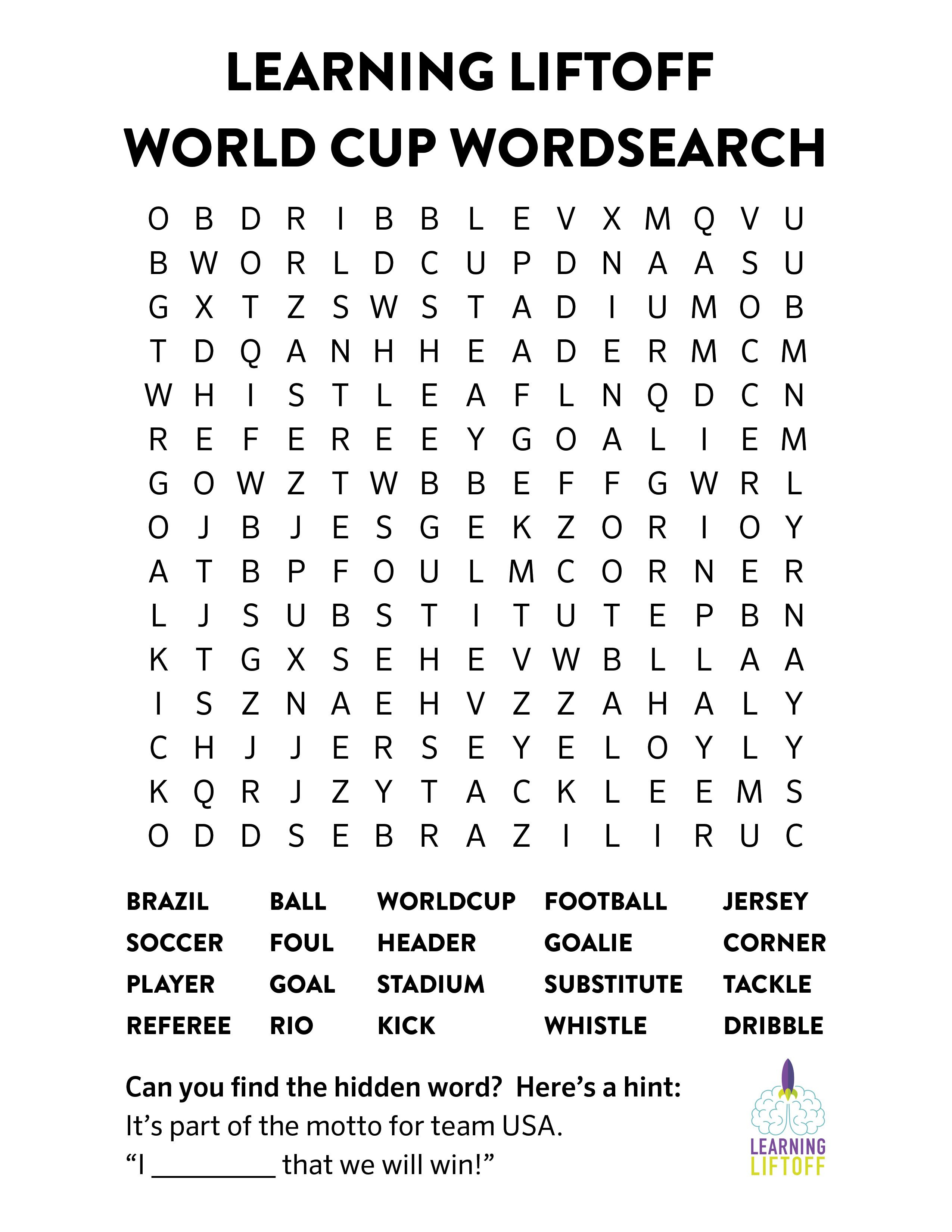 Printable Crossword Puzzles Soccer  Printable Crossword Puzzles