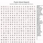 Purim Word Search | Kitah Dalet | Free Word Search Puzzles, Word   Printable Crossword Puzzles Word Searches