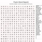 Purim Word Search | Kitah Dalet | Word Search Puzzles, Free Word   General Knowledge Crossword Puzzles Printable