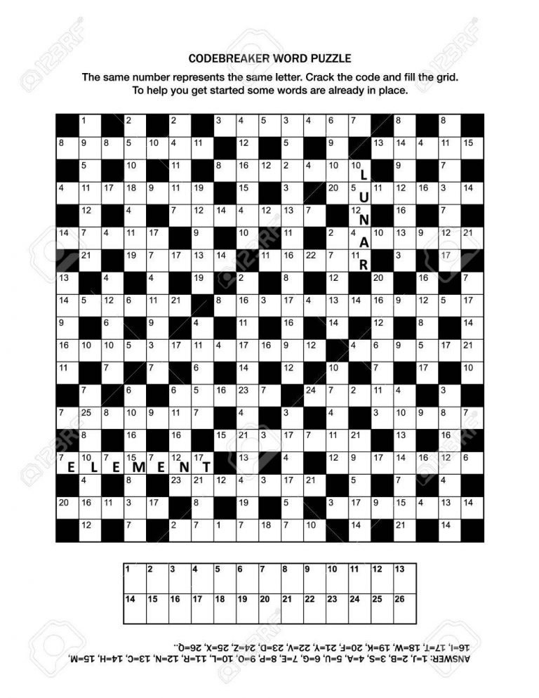 puzzle-page-with-codebreaker-or-codeword-or-code-cracker-word
