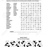 Puzzle Page With Two Brain Games: Word Search Puzzle (English..   Print Out Puzzle Games