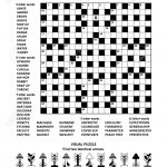 Puzzle Page With Two Puzzles: Big 19X19 Criss Cross Word Game   Printable Minesweeper Puzzles