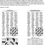 Puzzles And Games From Universal Press Syndicate   Pdf   Printable Crossword Puzzles Edited By Timothy Parker