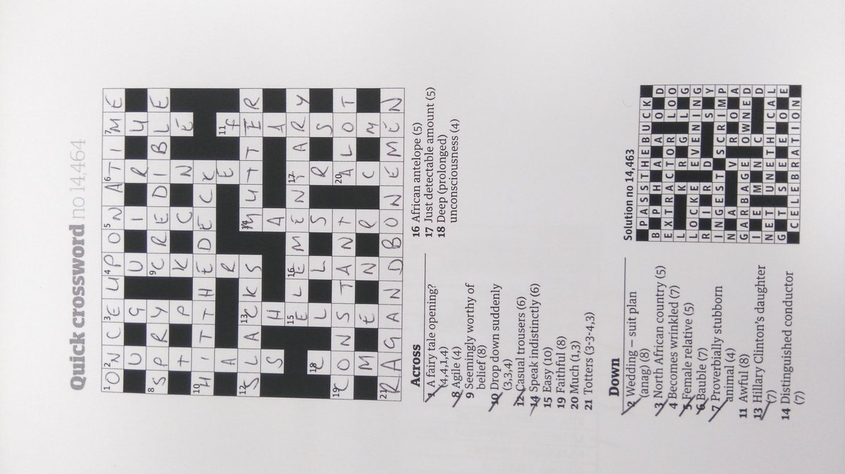 Quickcrossword Hashtag On Twitter - Guardian Printable Quick Crossword