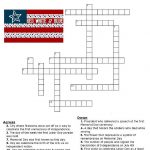 Red, White And Blue Holidays Crossword Puzzle | * Printables   Memorial Day Crossword Puzzle Printable
