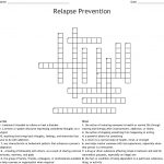 Relapse Prevention Crossword   Wordmint   Printable Recovery Puzzles