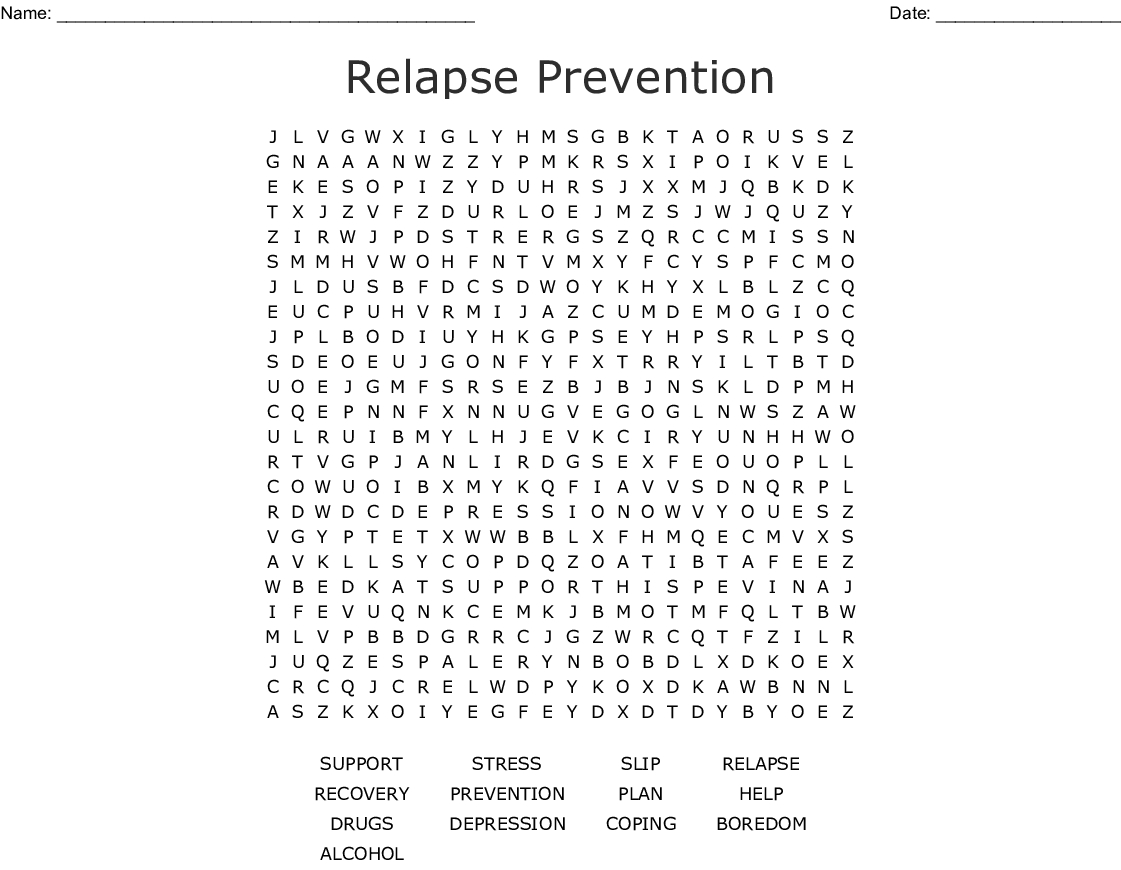 Addiction Recovery Word Search Wordmint Printable Recovery Puzzles Printable Crossword Puzzles