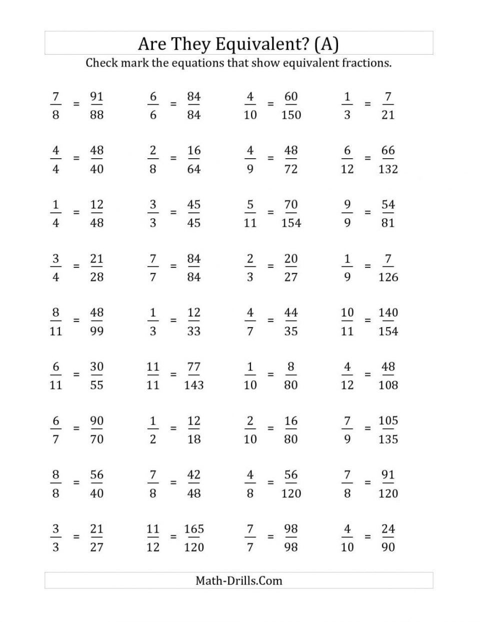 Related Image | Math | Equivalent Fractions, 6Th Grade Worksheets - Printable Puzzles For 6Th Grade