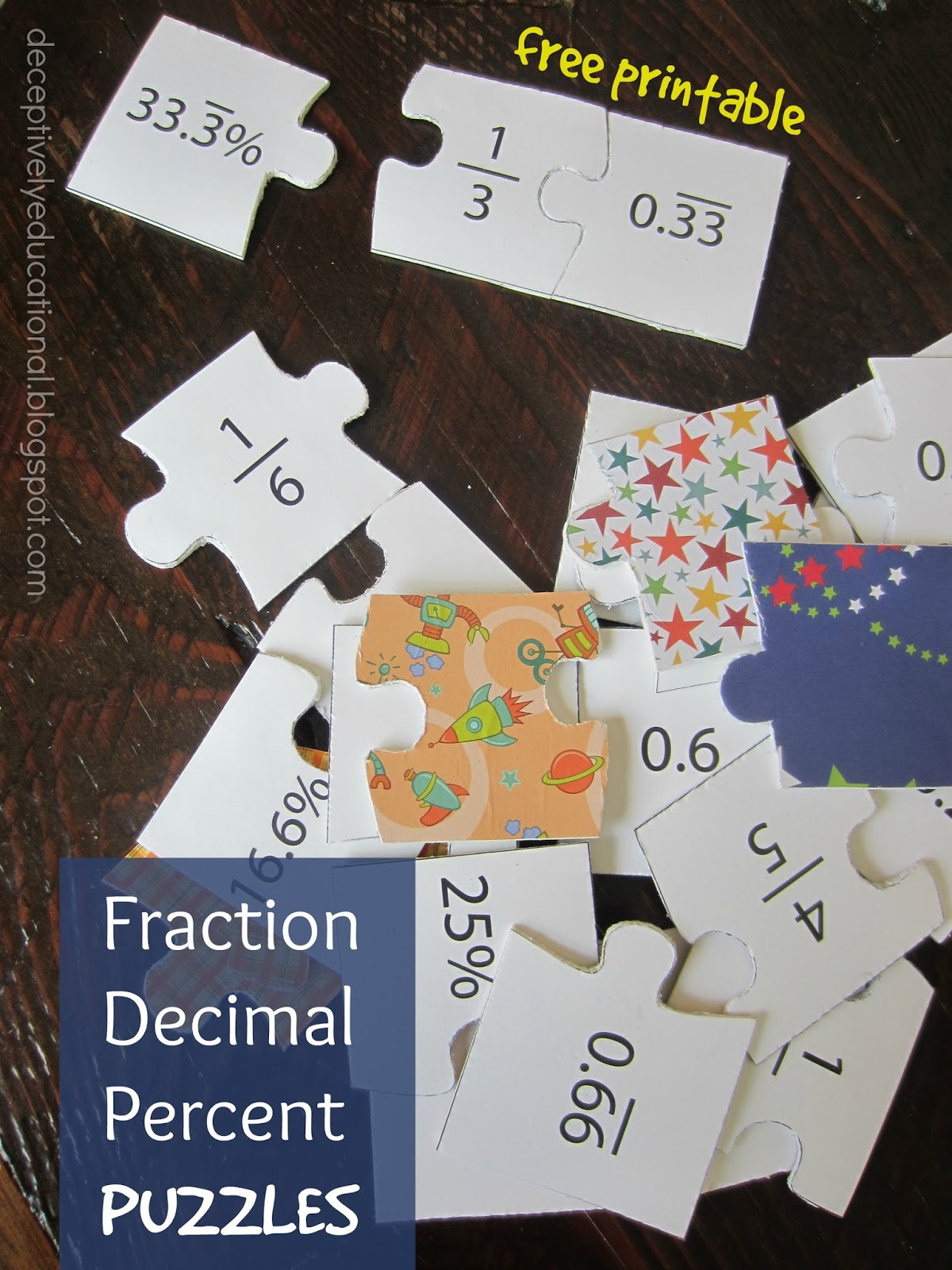 Relentlessly Fun, Deceptively Educational: Fraction, Decimal, And - Printable Decimal Puzzles