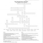 Respiratory System Crossword Puzzle | Activity Shelter   Respiratory System Crossword Puzzle Printable
