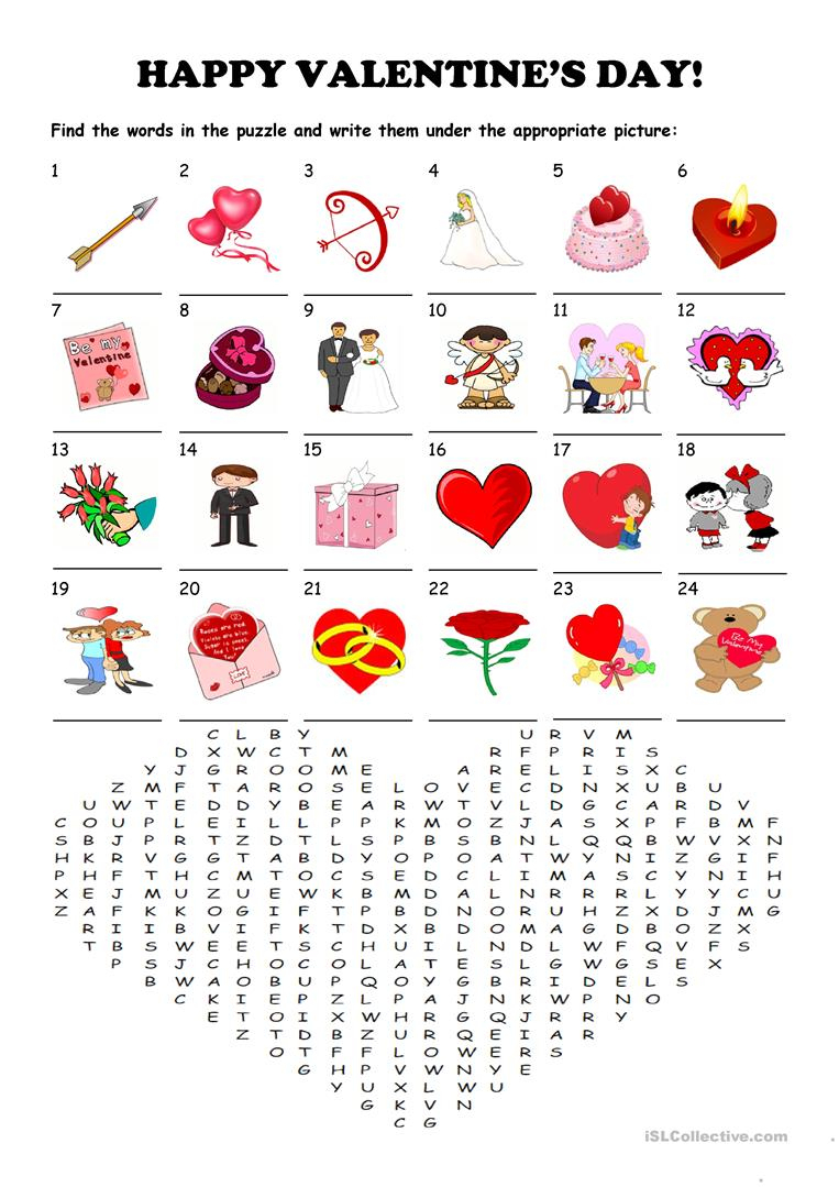 Free Printable Valentines Day Puzzles Printable Templates