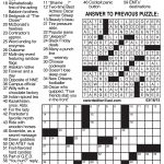 Sample Of Los Angeles Times Daily Crossword Puzzle | Tribune Content   Usa Today Printable Crossword Puzzles 2015
