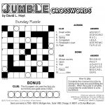 Sample Of Square Sunday Jumble Crosswords | Tribune Content Agency   Printable Jumble Crosswords