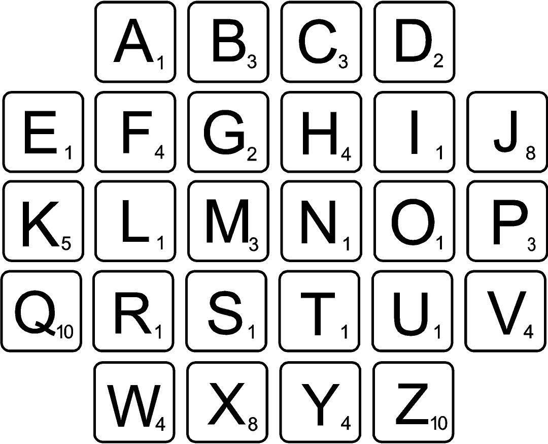 Scrabble Name | Eng | Scrabble Letters, Scrabble Letters Printable - Printable Crossword Letters