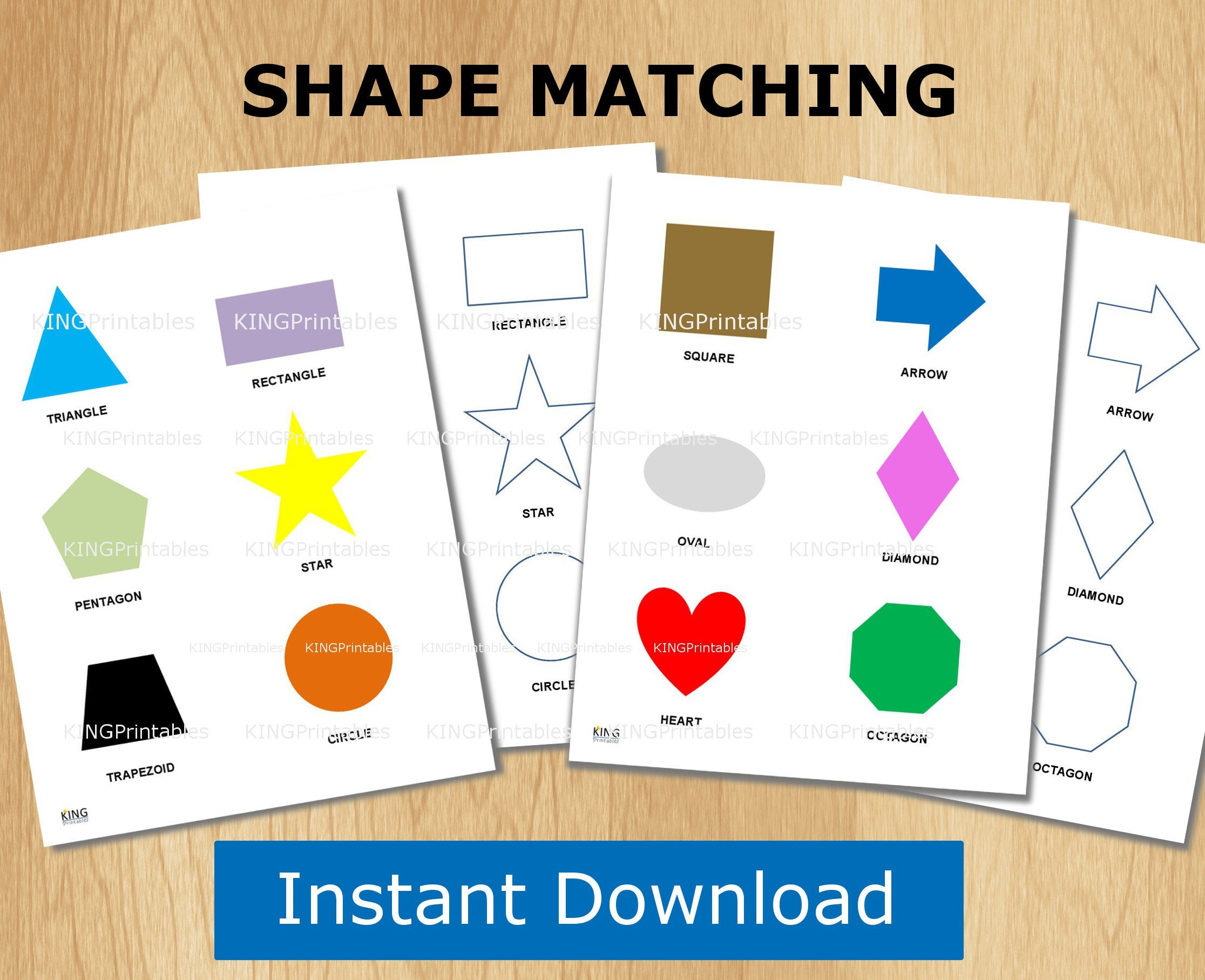 Shape Puzzle Toddler Learning Printable File Folder Games | Etsy - Printable Logo Puzzle