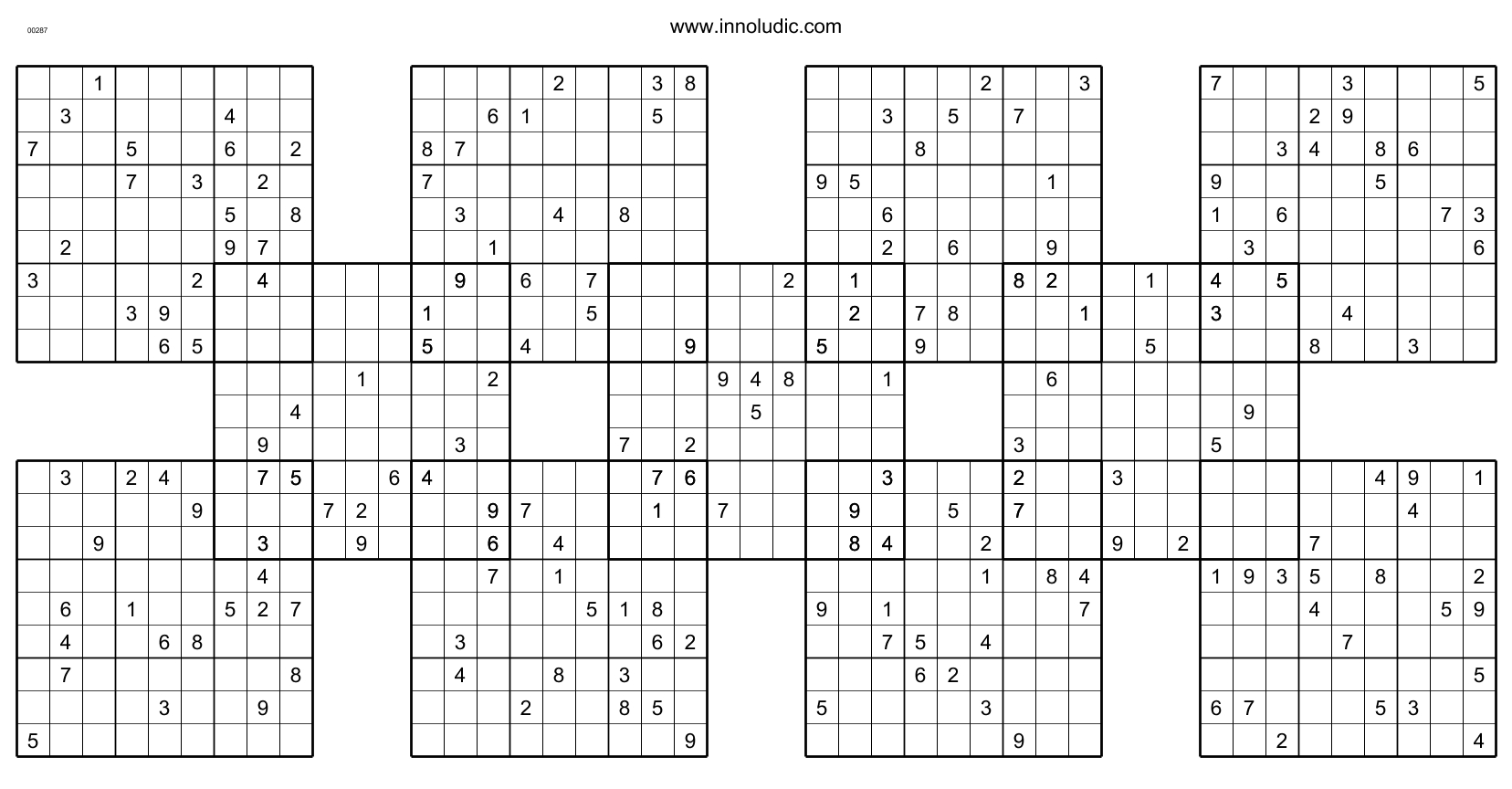 Shogun - Printable Suguru Puzzles