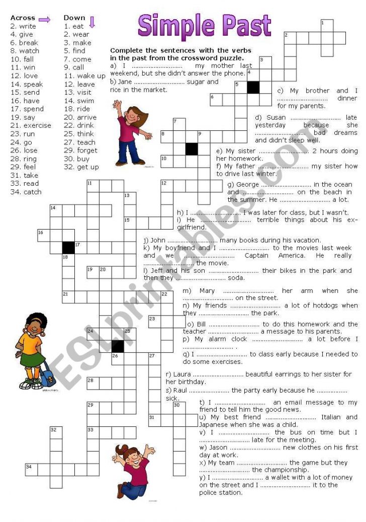 Simple Crossword Puzzles Printable Pdf