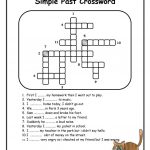 Simple Past Crossword Worksheet   Free Esl Printable Worksheets Made   Past Tense Crossword Puzzle Printable