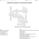 Skeletal System Crossword Puzzle Crossword   Wordmint   Printable Skeletal System Crossword Puzzle
