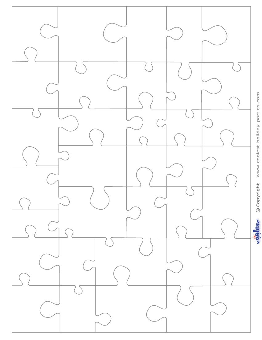 Small Blank Printable Puzzle Pieces | Printables | Printable Puzzles - Printable Puzzle Blank