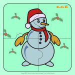 Snowman   Jigzaw Puzzles For Kids | Mocomi   Printable Jigsaw Puzzles For Preschoolers