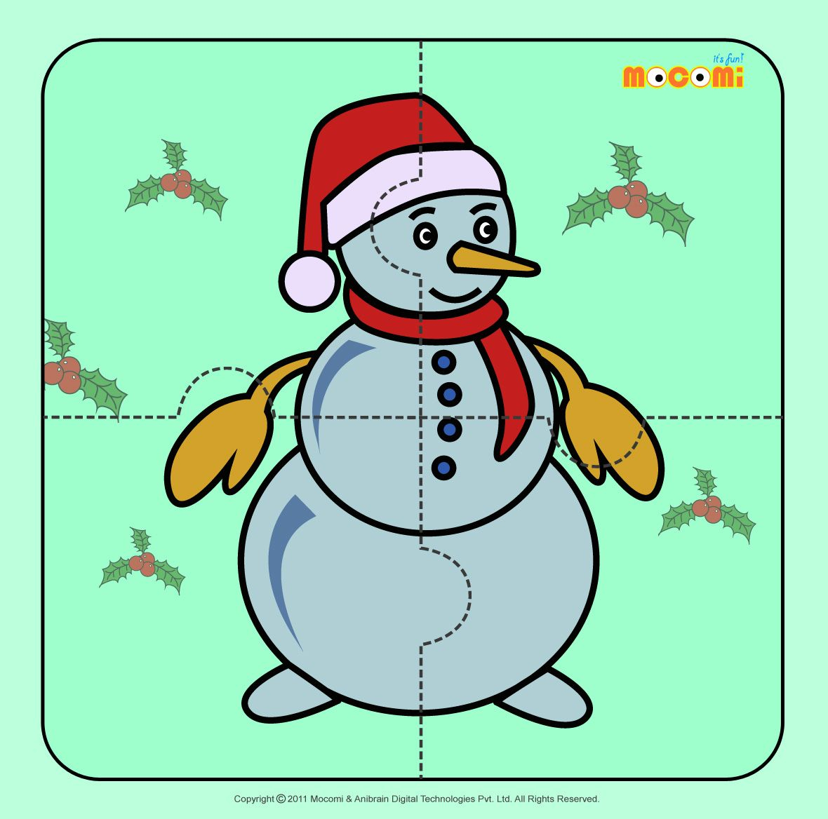 Snowman - Jigzaw Puzzles For Kids | Winter And Snowpeople | Puzzles - Printable Snowman Puzzle