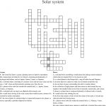 Solar System Crossword   Wordmint   Solar System Crossword Puzzle Printable