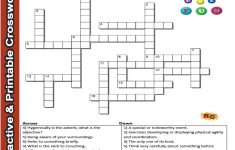Spelling Grade 2&3 Interactive & Printable Crossword Puzzle | Word – Fun Crossword Puzzles Printable