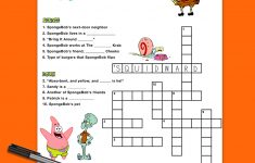 Spongebob Crossword Puzzle | Nickelodeon Parents – Printable Teenage Crossword Puzzles
