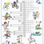 Sports Crossword Puzzle Worksheet   Free Esl Printable Worksheets   Crossword Puzzles For Esl Students Printable