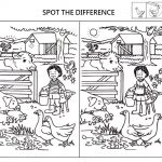 Spot The Difference Worksheets For Kids | English Language | Spot   Printable Spot The Difference Puzzle