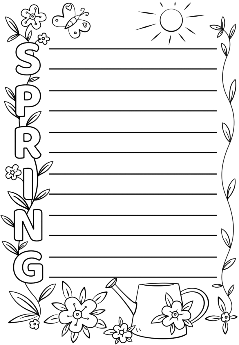 Spring Acrostic Poem Template | Free Printable Papercraft Templates - Printable Acrostic Puzzle