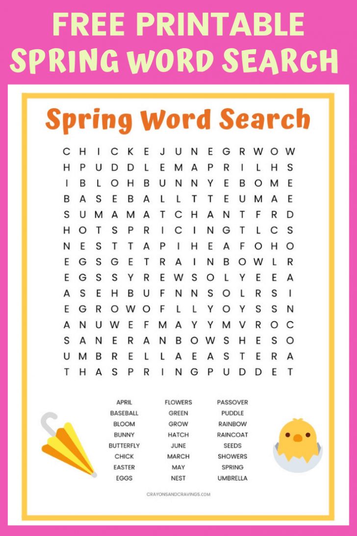 Printable Spring Puzzles