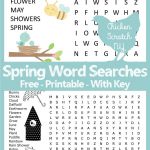 Spring Word Search   Printable Spring Crossword Puzzles