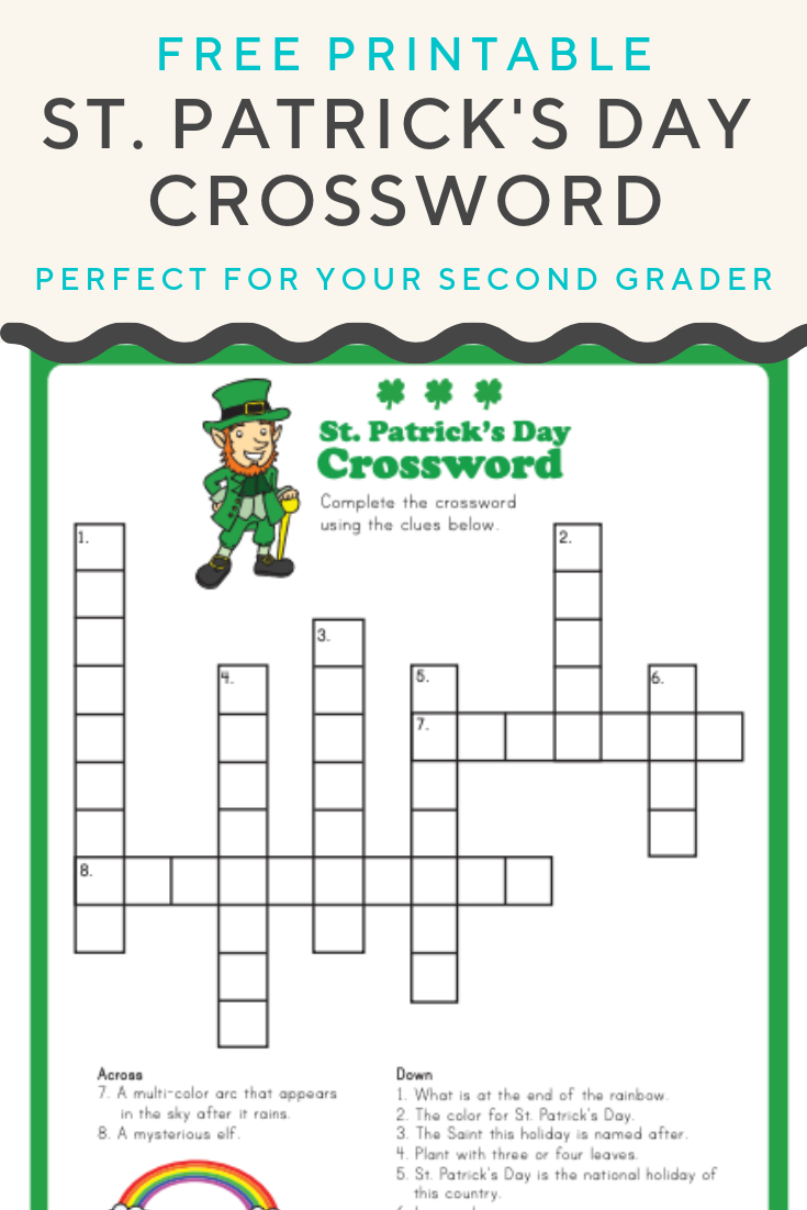 St Patrick S Day Crossword Puzzles Other Printable Images Gallery Category Page 270 