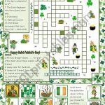 St. Patrick´s Day Crossword   With Answers   Esl Worksheetmaguyre   St Patrick's Day Crossword Puzzle Printable