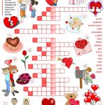 St Valentine's Day   Crossword Worksheet   Free Esl Printable   Printable Valentines Crossword