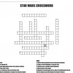 Star Wars Crossword   Wordmint   Star Wars Crossword Puzzle Printable