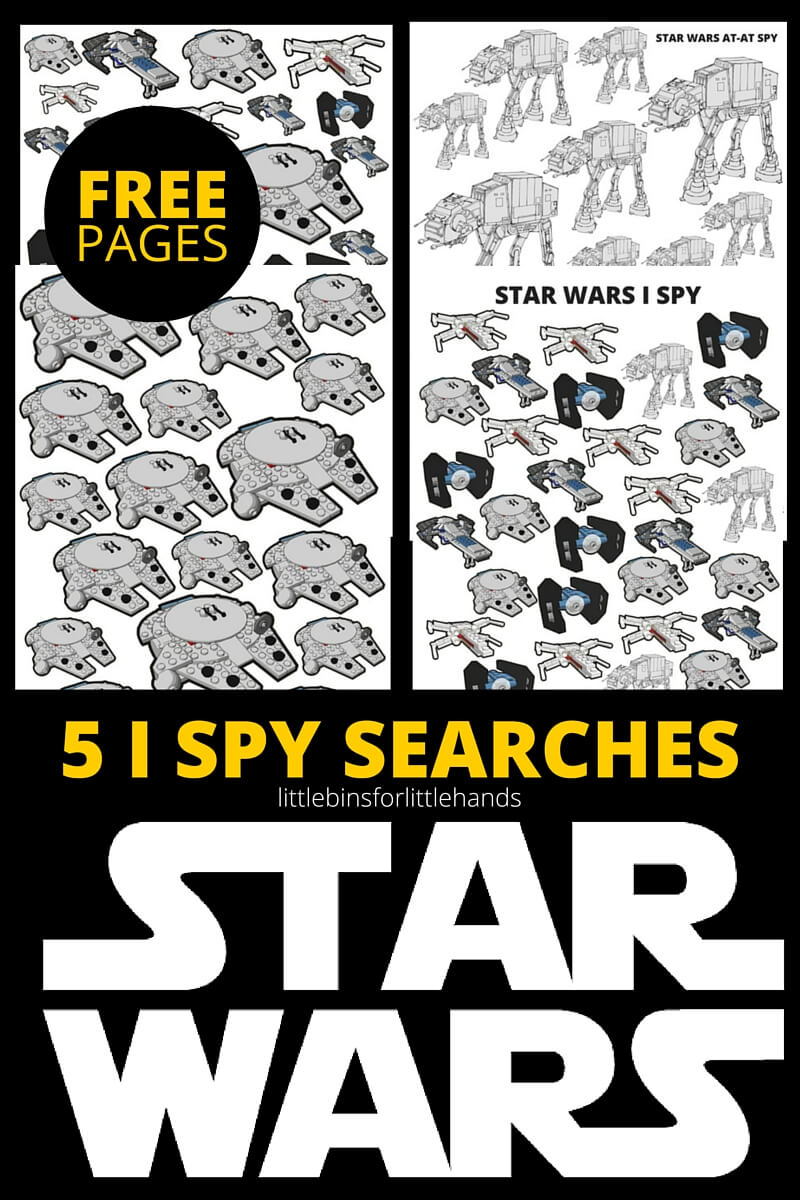 Star Wars I Spy Activities Free Printable Pages - I Spy Puzzles Printable