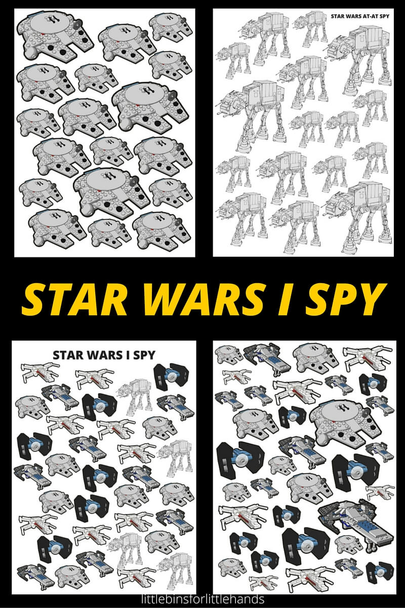 Star Wars I Spy Activities Free Printable Pages - I Spy Puzzles Printable