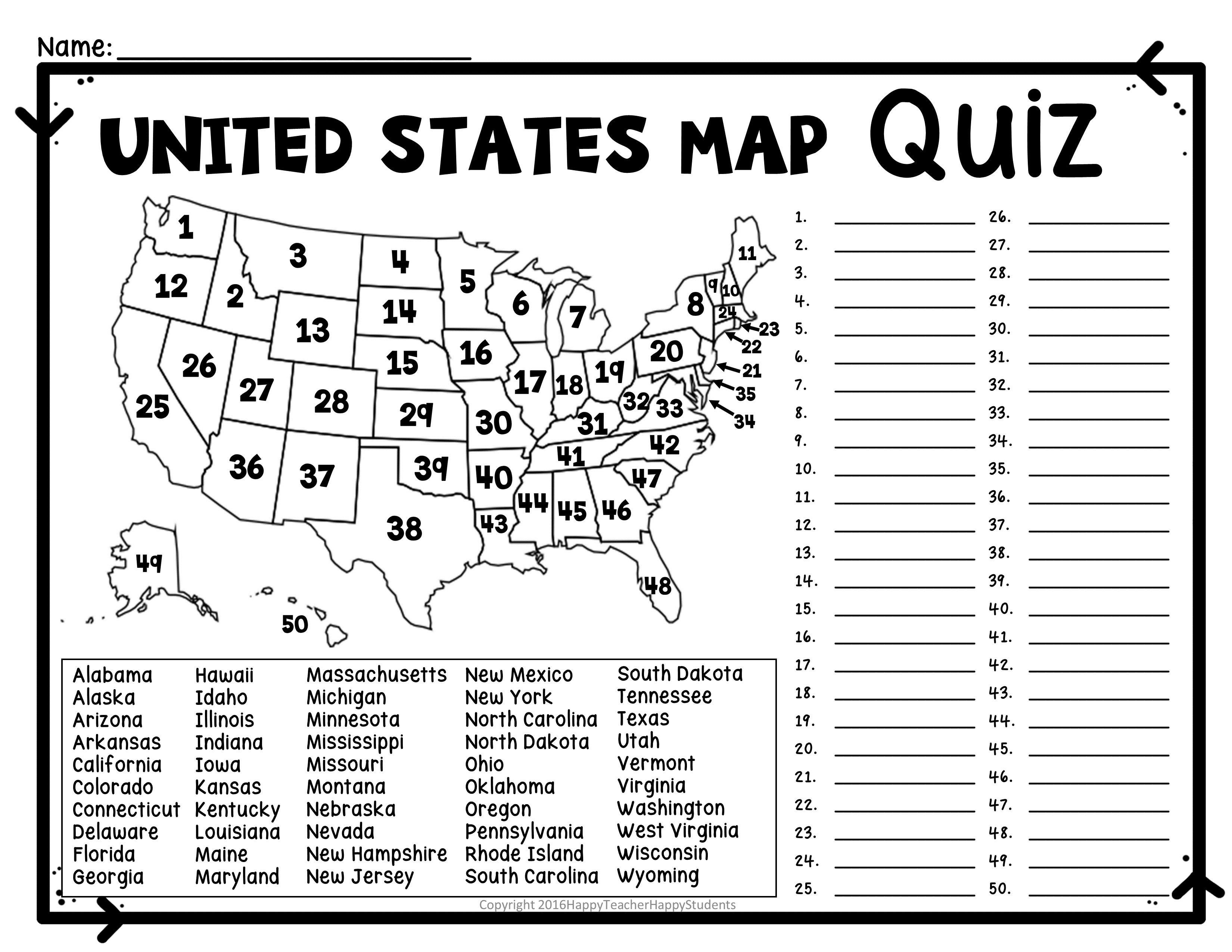 Printable 50 States Crossword Puzzles - Printable Crossword Puzzles