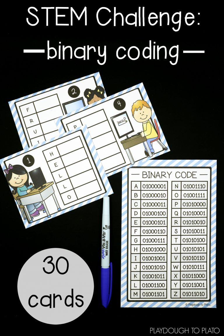 Stem Challenge: Write Computer Code | Lesson Plans &amp;amp; Printables - Printable Binary Puzzles