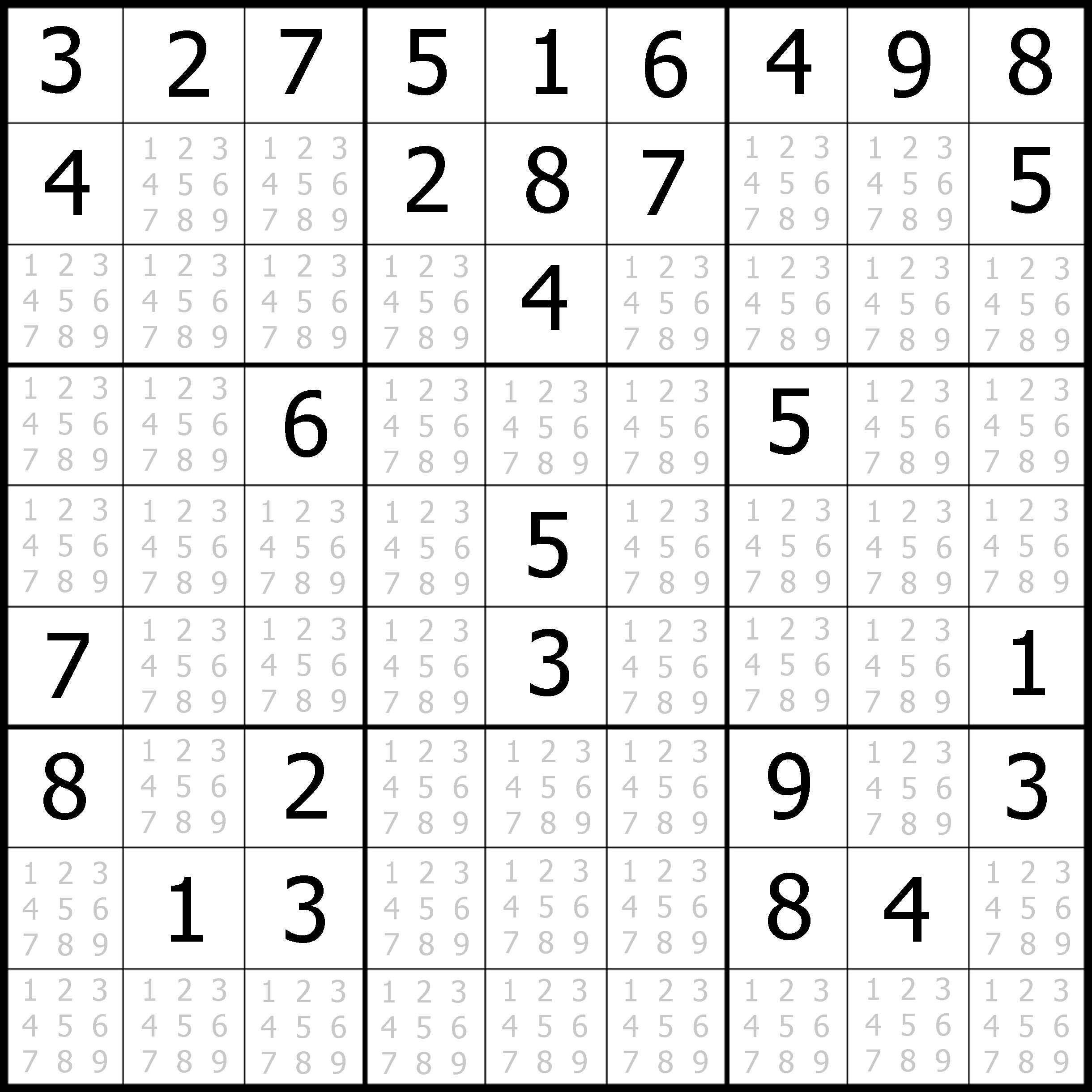 Sudoku Printable | Free, Medium, Printable Sudoku Puzzle #1 | My - Printable Sudoku Puzzle Site