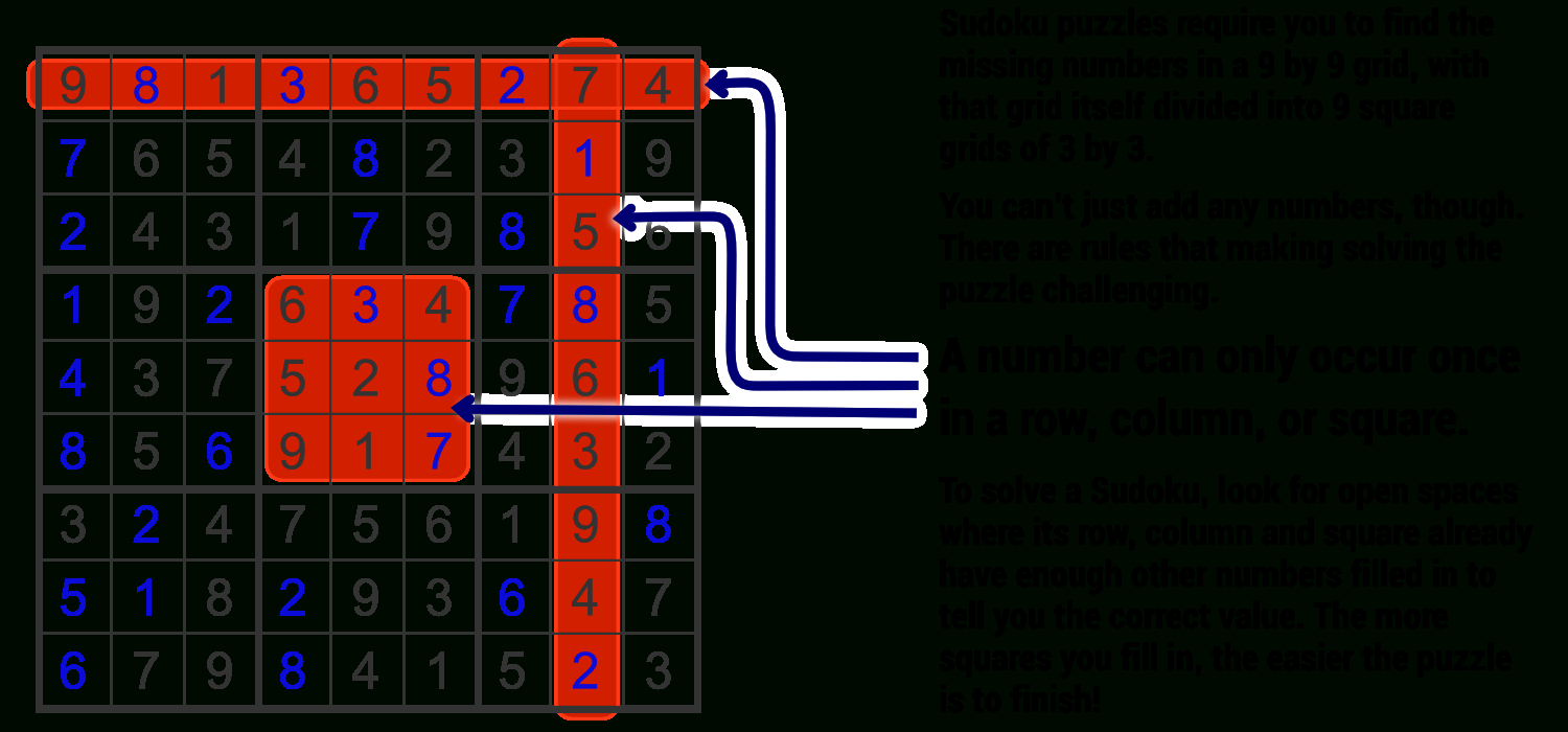 Sudoku - Printable Sudoku Puzzles Easy #1 Answers