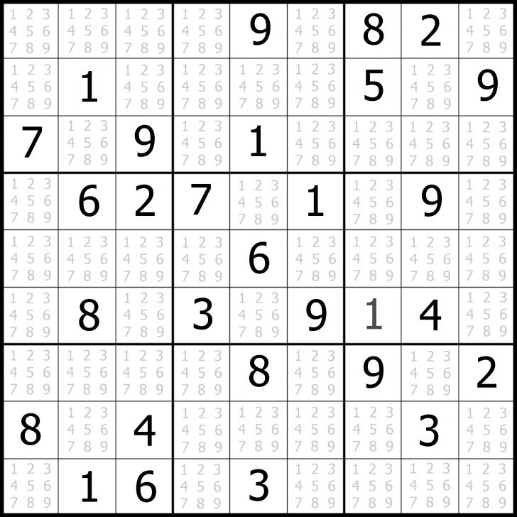 Printable Sudoku Puzzle Medium