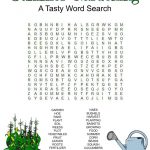Summer Gardening Game Puzzle Set Of 3 Crossword Word | Etsy   Printable Gardening Crossword Puzzle