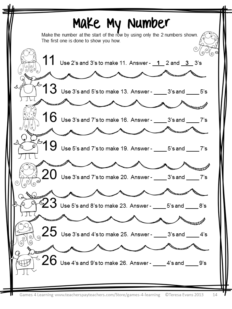 Summer Math Packet - Puzzle Worksheets And Brain Teasers | Second - Printable Puzzle Packet