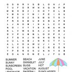 Summer Word Search Free Printable | Games | Summer Words, Word   Printable Beach Crossword Puzzles