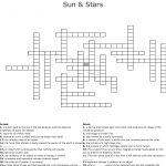 Sun & Stars Crossword   Wordmint   Sun Crossword Printable Version